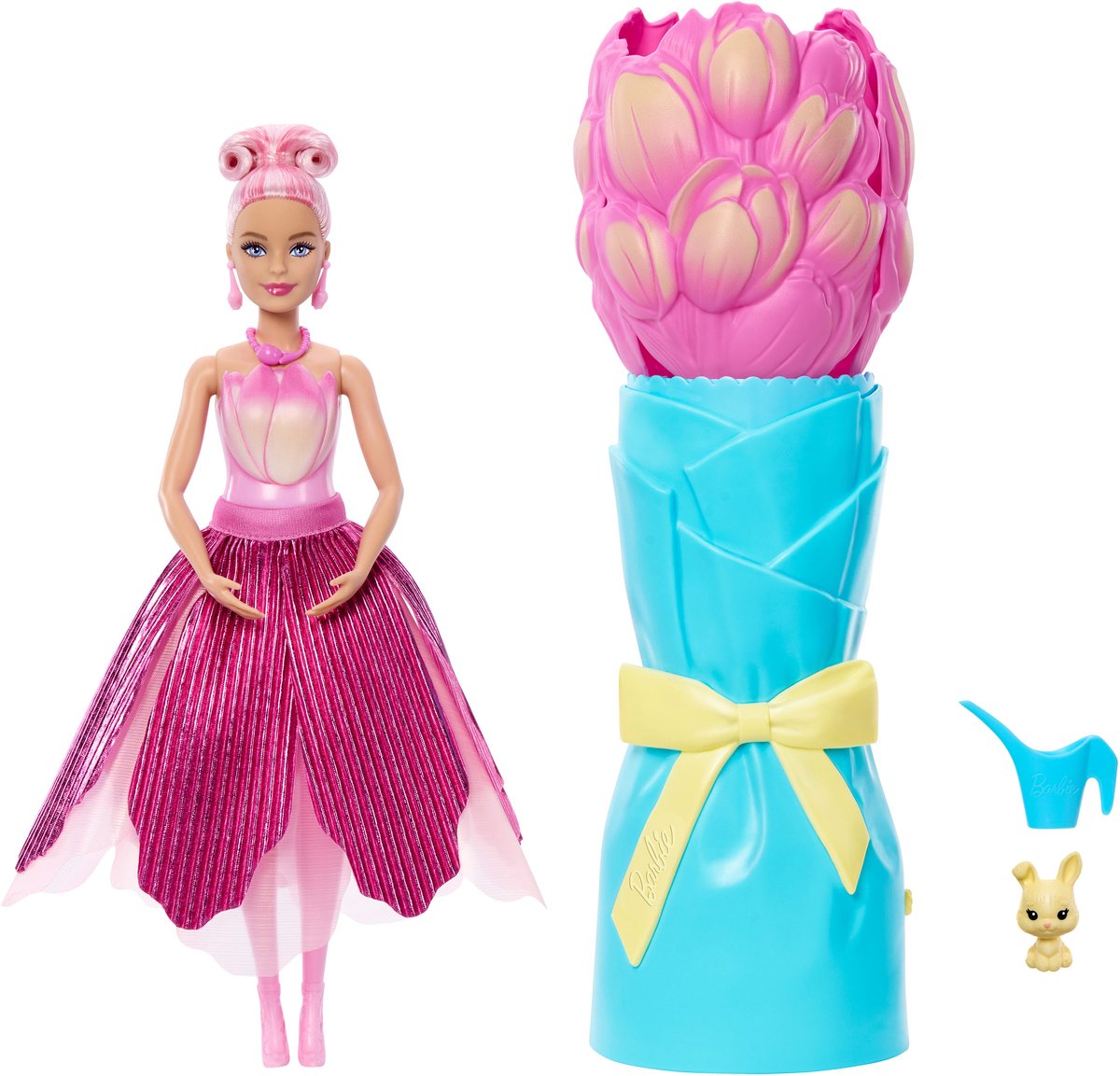 Barbie petal pop roze tulp