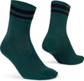 Gripgrab - original stripes crew zomer fietssokken gestreepte retro wielersport sokken coolmax - unisex - groen - maat m (41-44)
