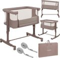 Lionelo aurora 3in1 co-sleeper - babybedje tot 9 kg - meegroeibed - 4 wielen met rem - campingbedje – verstelbare hoogte – ademend gaas – inclusief matras transporttas – afneembare bekleding