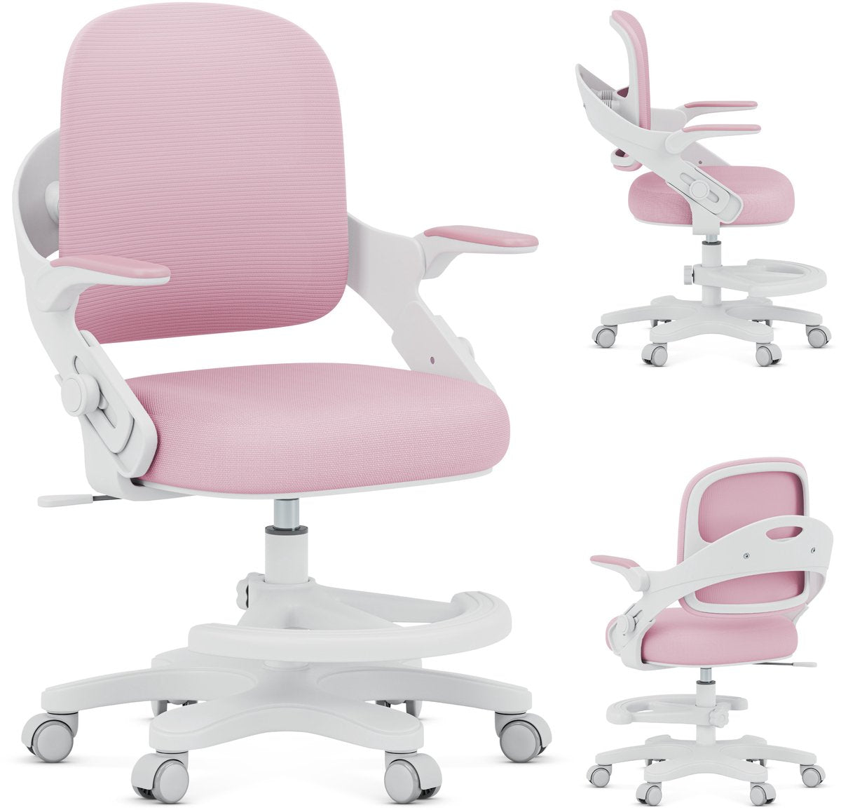 Mark adler junior 4.3 ergonomische bureaustoel kind - kinderstoel - roze