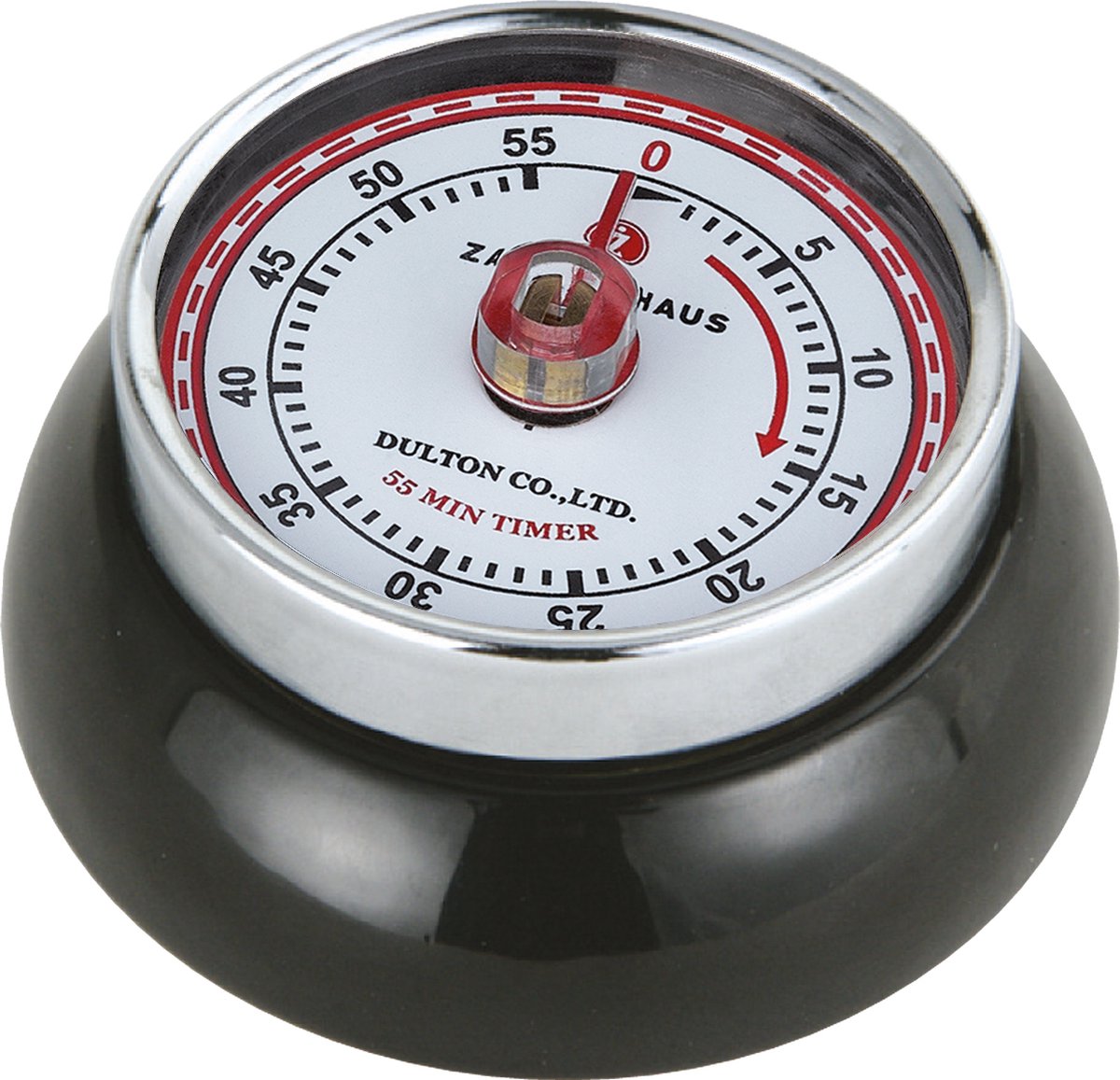 Zassenhaus magnetische kookwekker - zwart - retro-collection -