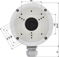 Hikvision - seriële ds-1280zj-s - plafondsteun - geschikt voor bolvormige camera's - aluminium - wit