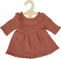 Heless Poppen Strickkleid, pfirsichfarben, 35-45 cm
