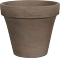 Mica decorations - terracotta bloempot stan h19d22 grijs basalt