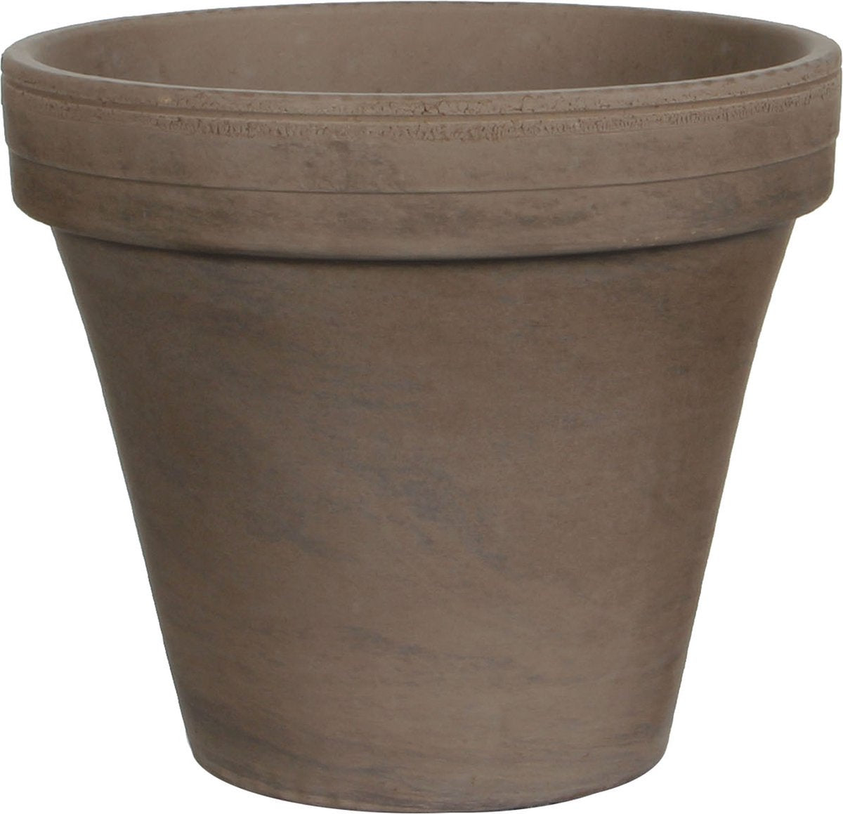 Mica decorations - terracotta bloempot stan h19d22 grijs basalt