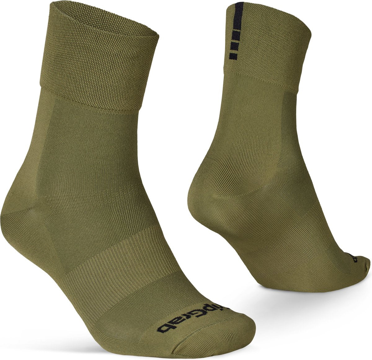 Gripgrab - lightweight sl performance zomer fietssokken 1 paar coolmax wielersport sokken regular cut - olijf groen - unisex - maat xs (35-38)