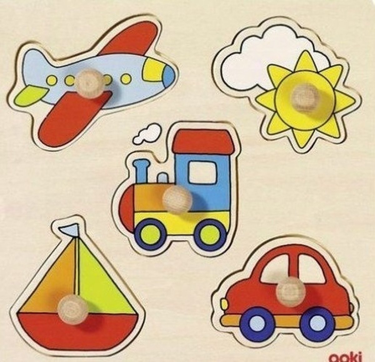 Goki Holzpuzzle-Fahrzeuge