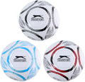 Merkloos sans marque slazenger voetbal maat 5 - football size 5 voor training en wedstrijd - voetbal voor buiten en sportveld - assorti kleuren zwart, blauw of rood - standaard voetbalmaat