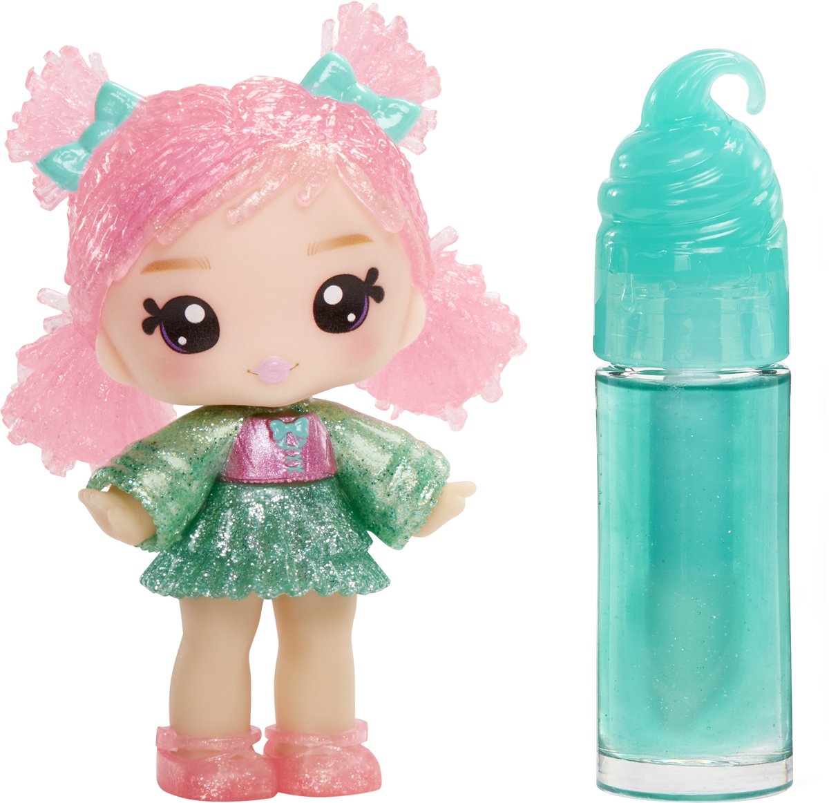MGA Entertainment Yummiland Puppe – Susie Sour Straw mit Lipgloss-Set