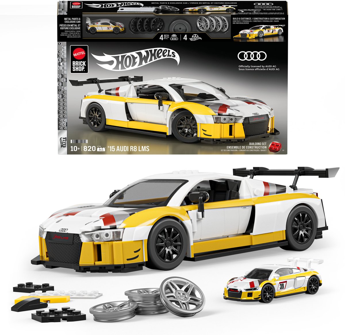 Brick shop mattel hot wheels '15 audi r8 lms