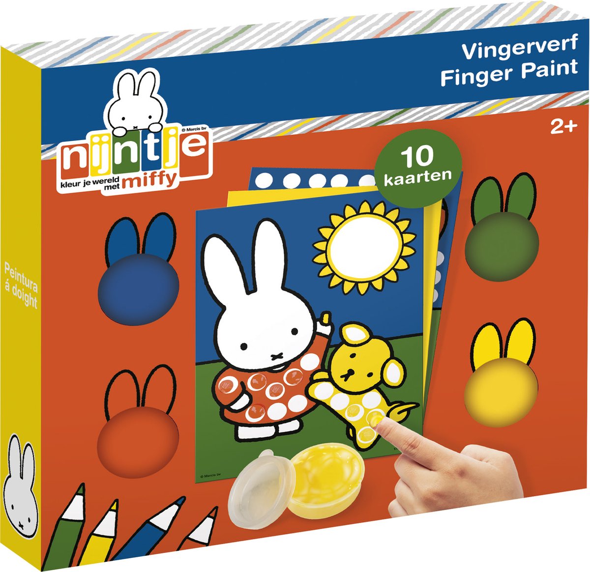 Kreative Bastelgruppe – Kreativ mit Fingerfarben – Miffy