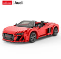 Rastar audi r8 spyder 1:14 - bouwdoos 93800 - rood - licensed by audi ag