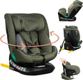 Lionelo bastiaan one i‑size autostoel – 4-in-1 isofix top tether – achterwaarts voorwaarts – 360° draaibare easyturn basis – verstelbare hoofdsteun memory foam – 40–150 cm – lange gebruik hoog veiligheidsniveau