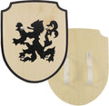 Löwenschild aus Sperrholz mit Stoffgriff