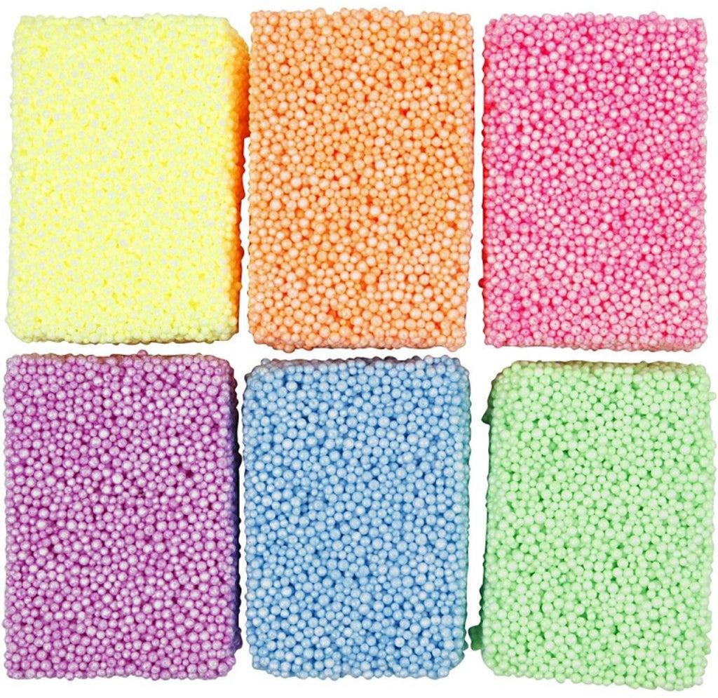 Creativ Company Weichschaum-Knete in Neonfarben, 6x10gr.