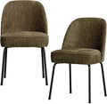 Woood vogue eetkamerstoelen - velvet stof - bonsai - set van 2