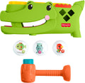 Fisher-price zit en tik rolligator - babyspeelgoed met tikactiviteit en kruipend spelen - 3 ballen en hamer
