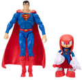 Jakks sonic dc knuckles (6 cm) superman (13 cm) meerkleurige figuuren