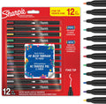 Sharpie creative marker acrylverf pennen | water-based verfmarkers | niet-doorlopende inkt schrijft op de meeste oppervlakken | fijne punt | knutsel- en kunstbenodigdheden | diverse kleuren | 12 stuks