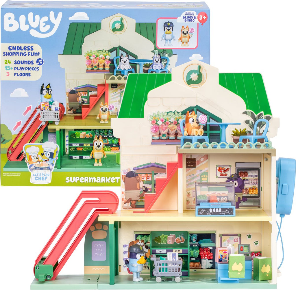 Spectron Bluey spielt Koch – Supermarkt-Spielset