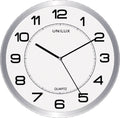 Unilux attraction klok - grijs wit - ø 22 - rond - stil