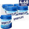 Sportlife smashmint pot - extreem frisse suikervrije kauwgom - 4x102g
