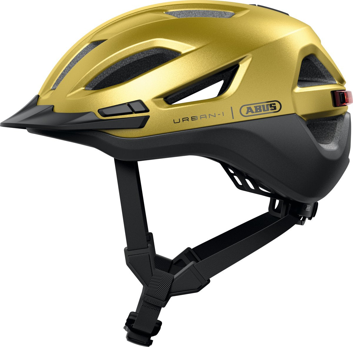 Abus fietshelm urban-i 4.0 ace honey yellow s - 51-55 cm - geel - geschikt voor gebruik op elektrische fietsen - stadsfietsen - 260 g