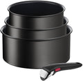 Tefal ingenio unlimited - pannenset - 4-delig - inductie - stapelbaar - afneembare handgreep - ruimtebesparend