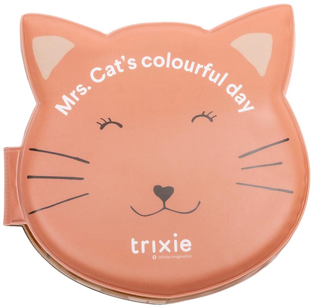 Trixie badboekje mrs. cat colourful day - waterboekje voor baby's - badspeelgoed vanaf 6 maanden - kleuren leren