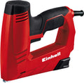 Einhell elektrische nietmachine tc-en 20 e - 20 schoten min - voor nietjes type 53 spijkers type 47 - elektronische slagkrachtselectie - incl. 1000 nietjes 500 spijkers