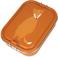 Trixie brooddoos groot - mr. fox - rsv lunchbox voor kinderen - makkelijk te openen broodtrommel - 2 vakken - oranje