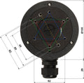 Hikvision - camera beugel - zwart - aluminium - ø 100mm