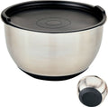 Kesper rvs mengkom ã?24 cm. - mengkom met silicone deksel - beslagkom met deksel - mixing bowl - afm. 24 x 24 x 15 cm.