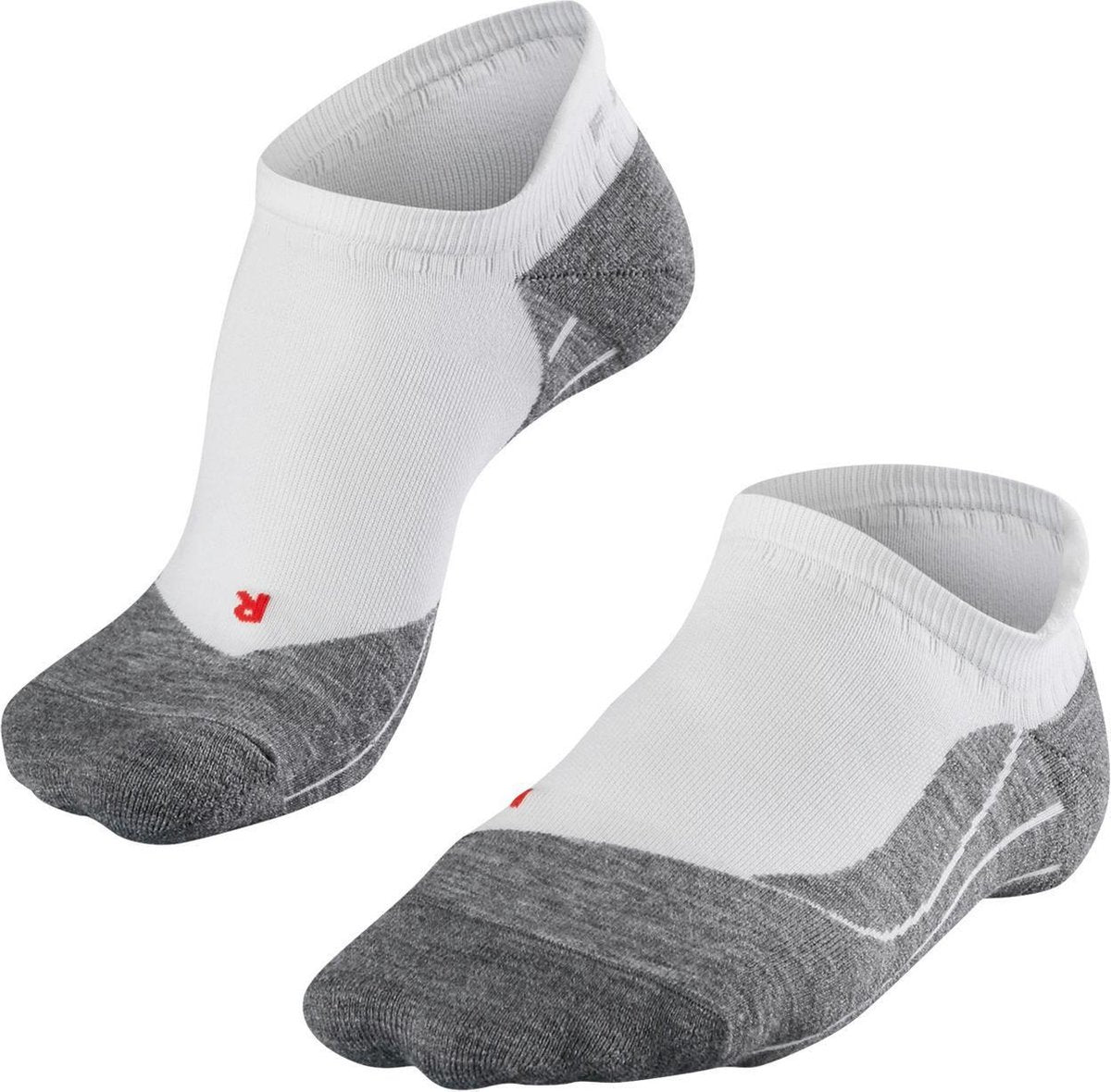 Falke ru4 invisible anti-blaar katoen functioneel materiaal hardloopsokken heren wit - maat 46-48