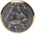 Hp autozubehör christoffel amulet (ø) 43 mm goud, zilver
