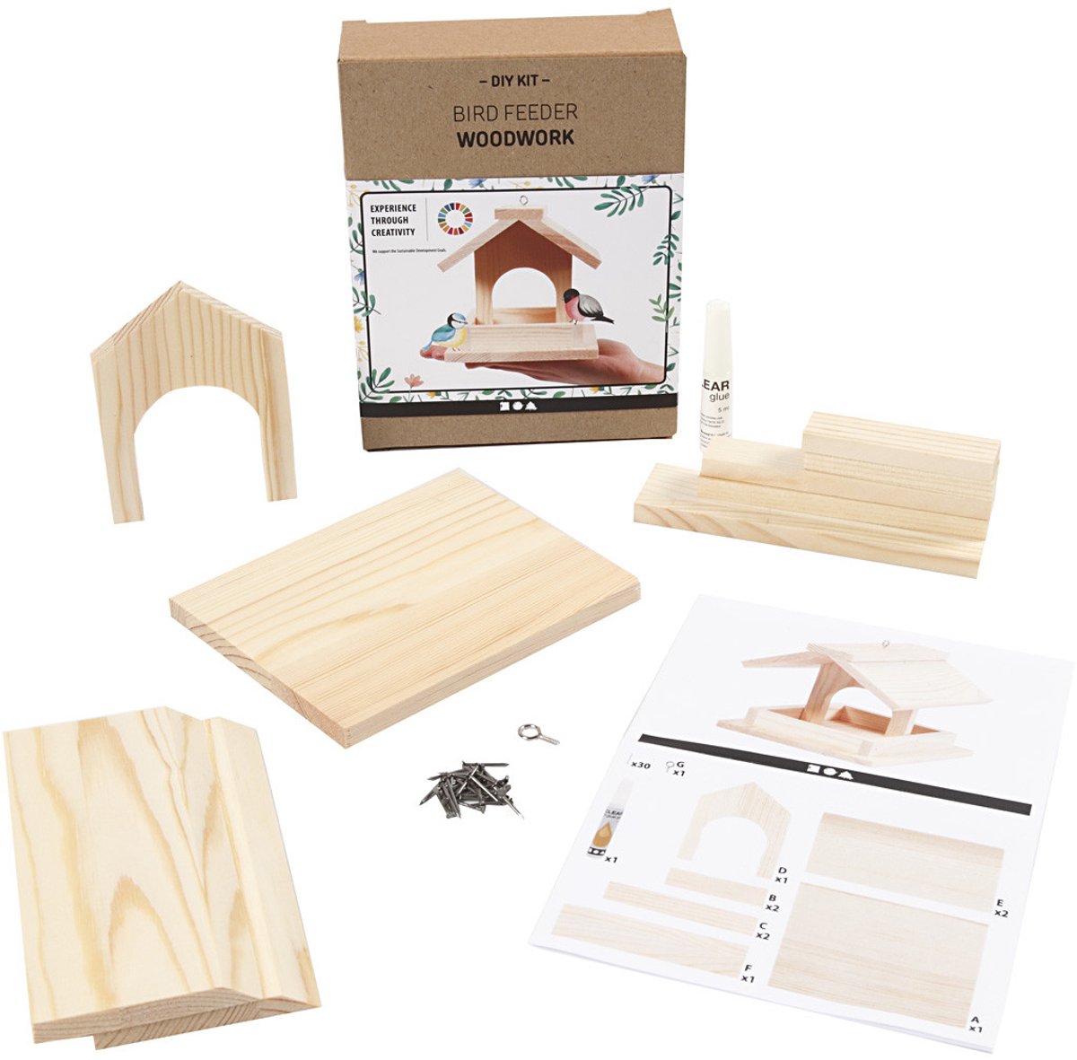 Creativ company https: www.cchobby.nl vogelvoederhuisje-h-12-5-cm-d-14-5-cm-b-11-5-cm-1-stuk
