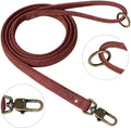Peluvio regent – leren hondenriem – maat m – 2 cm breed – 1,7 m lang – voor middelgrote en grote honden – rundleer – koperen details – veiligheidssluiting – bruine hondenlijn