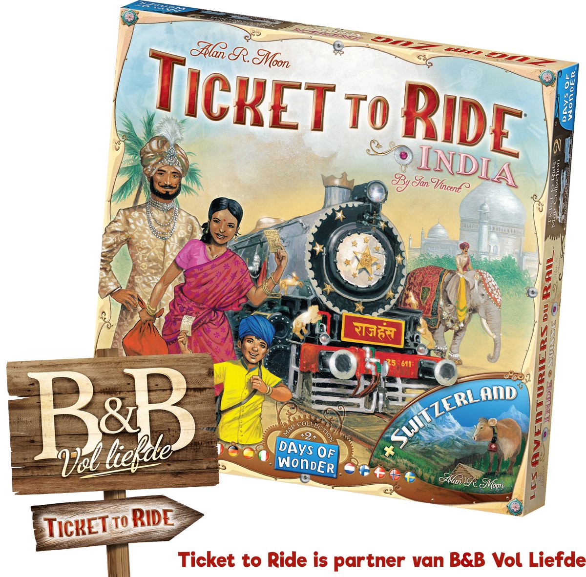 Asmodee ticket to ride india bordspel