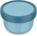Mepal fruitbox campus - 300 ml - inclusief fruitvorkje - sluit goed af - snackdoosje - cool blue