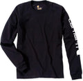 Carhartt ek231 signature sleeve logo longsleeve t-shirt - relaxed fit - black - l