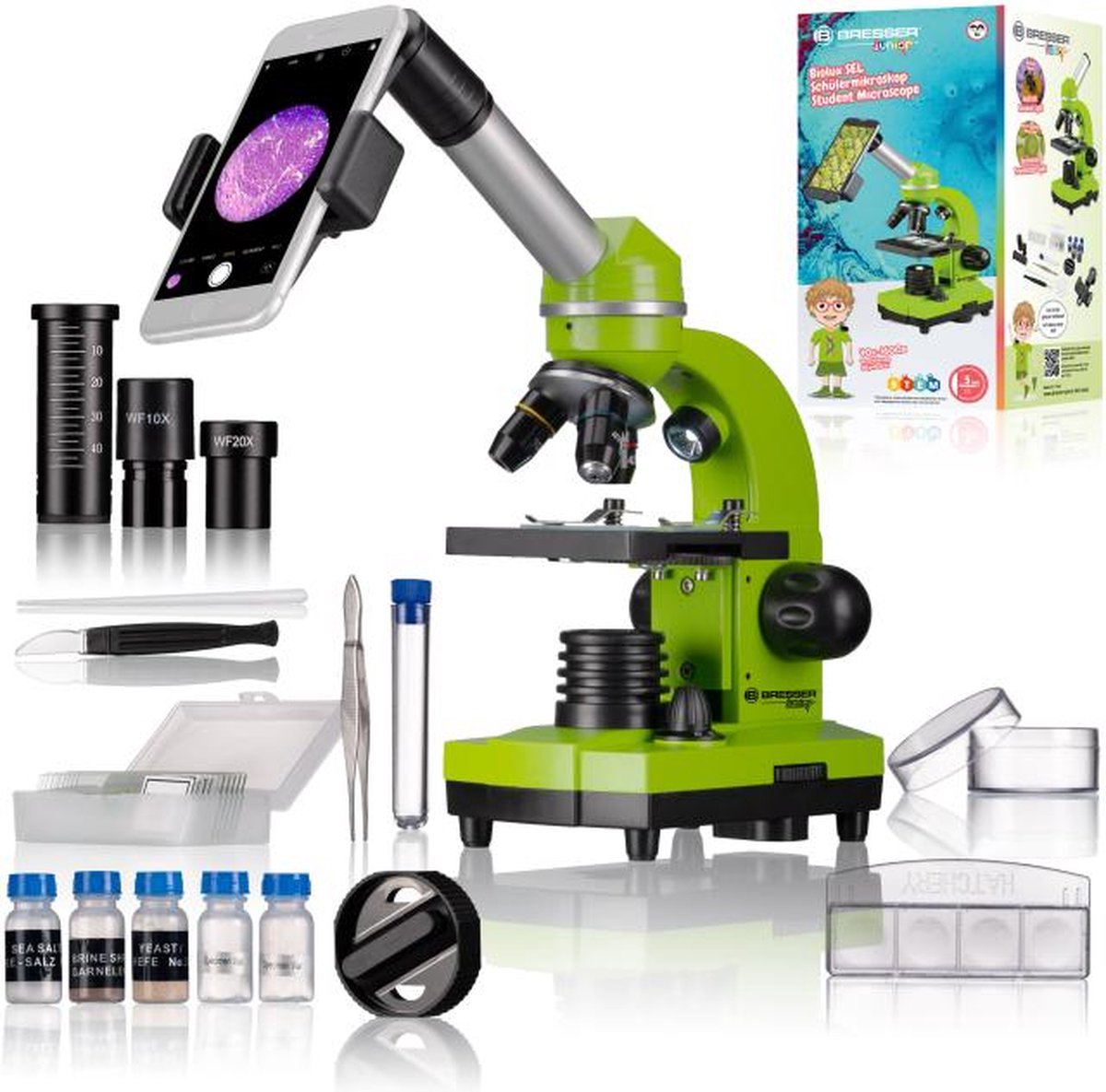 Bresser junior - studenten microscoop -biolux sel - groen