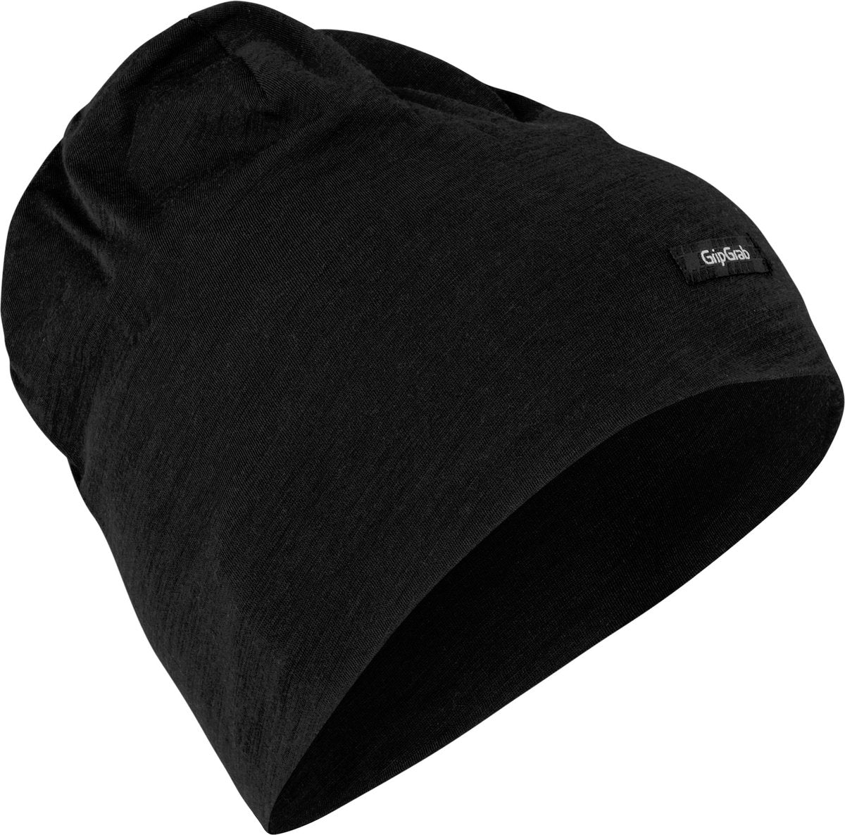 Gripgrab - merino blend lichtgewicht fietsmuts winter wielersport beanie - zwart - unisex - maat m