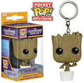 Marvel funko pocket pop! dancing groot - 3d sleutelhanger - 4 cm