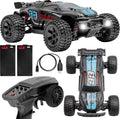 Overmax x-stable rc auto rc car – 35 km h – 4x4 monster truck – 1:10 – metalen aandrijving – olie-schokdempers – dubbele led verlichting – 2 accu’s (tot 40 min rijtijd) – instelbare besturing – actieve rem – offroad terrein model - bestuurbare auto