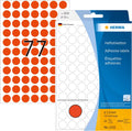 Herma 2232 universele etiketten rood 13 mm rond papier 2464 st.
