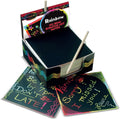 Boss orange melissa doug mini scratch art regenboognotitieblaadjes (125 stuks) met houten kraspen