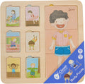 Classic world world houten lagenpuzzel lichaam, 19dlg.