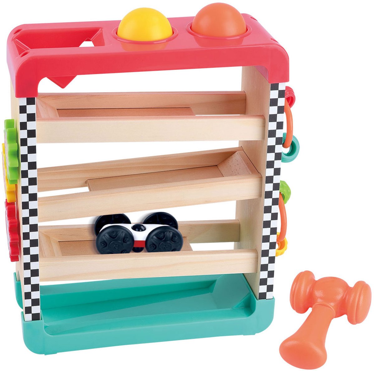 Playgo 4in1 houten activiteiten speeltoren