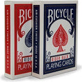 Bicycle 2 stuks - rood + blauw - rider back playing cards set