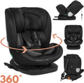 Lionelo bastiaan 4in1 - autostoel isofix 360° draaibaar - van geboorte tot 12 jaar (40-150 cm groep 0 1 2 3) - rwf fwf - memory foam - sideprotect - volledig verstelbaar - comfortabele brede zitting - autostoeltje i-size